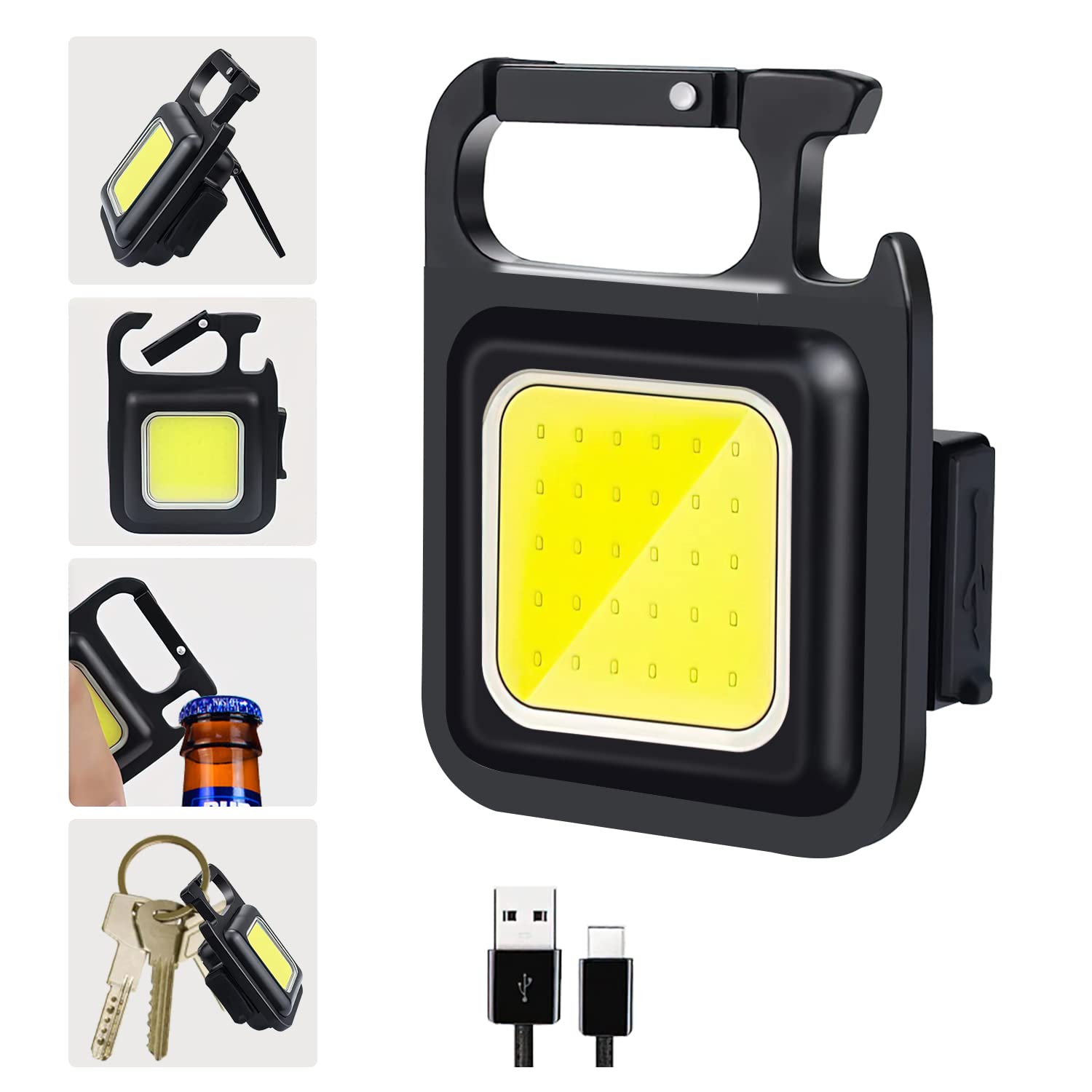 Rechargeable Mini LED Keychain Light