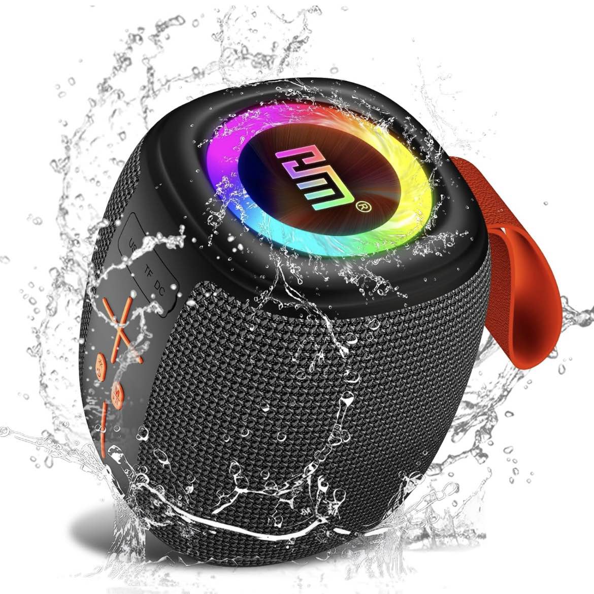 HM 805 Wireless Bluetooth Speaker – 1200mAh Battery, IPX4 Waterproof, TWS, TF/FM/USB – Super Bass (Black)